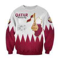 Qatar Sweatshirt Happy National Day Style Flag LT13 - Wonder Print Shop