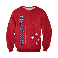 F.A.S.T Samoa Sweatshirt We Ready Polynesian Samoan LT13 - Wonder Print Shop