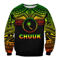 Chuuk Flag Sweatshirt Micronesia Style Reggae LT13 - Wonder Print Shop