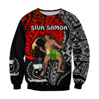 Siva Samoa Sweatshirt Samoan Dance Mix Red Polynesian LT13 - Wonder Print Shop