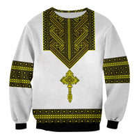 Ethiopia Tibeb Sweatshirt Royal Ethiopian Cross LT13 - Wonder Print Shop