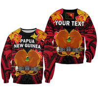 Custom Personalised Papua New Guinea Sweatshirt PNG Bird Of Paradise Polynesian Pattern - Wonder Print Shop