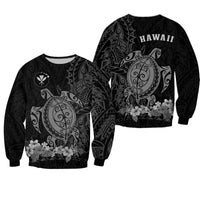 Hawaii Polynesian Sweatshirt Gray Sea Turtles Hawaiian LT13 - Wonder Print Shop