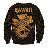 Custom Personalised Hawaii Sweatshirt Kakau Kanaka Maoli Combine Polynesian Shark Ver.01 - Wonder Print Shop