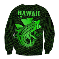 Custom Personalised Hawaii Sweatshirt Kakau Kanaka Maoli Combine Polynesian Shark Ver.02 - Wonder Print Shop