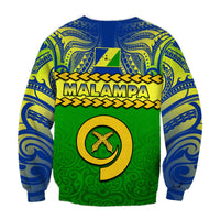 Malampa Province Sweatshirt Vanuatu Pig Tusk Polynesian Flag Style - Wonder Print Shop