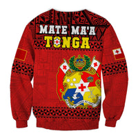 Tonga Rugby Sweatshirt Mate Maa Tonga Pacific Ngatu Black - Wonder Print Shop
