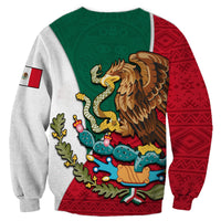 Mexico Sweatshirt Mexican Aztec Pattern - Wonder Print Shop