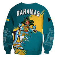Bahamas Sweatshirt Blue Marlin With Bahamian Coat Of Arms - Wonder Print Shop