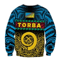 Torba Province Sweatshirt Vanuatu Pig Tusk Polynesian Flag Style - Wonder Print Shop