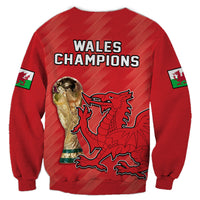 Wales Football Sweatshirt Cymru Champions World Cup 2022 - Wonder Print Shop