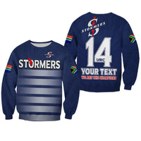 (Custom Text And Number) Stormers South Africa Rugby Sweatshirt We Are The Champions URC Unity - Wonder Print Shop