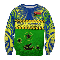 Malampa Province Sweatshirt Vanuatu Pig Tusk Polynesian Flag Style - Wonder Print Shop