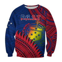 F.A.S.T Samoa Sweatshirt Samoan Coat Of Arms Polynesian Pattern - Wonder Print Shop