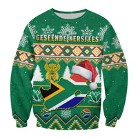 South Africa Christmas Sweatshirt King Protea Geseende Kersfees - Wonder Print Shop