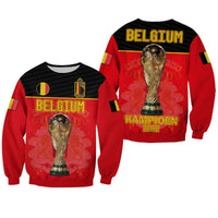 Belgium Football 2022 Sweatshirt De Rode Duivels Sporty Style - Wonder Print Shop