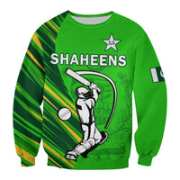(Custom Text And Number) Pakistan Cricket Sweatshirt Go Shaheens Simple Style - Wonder Print Shop