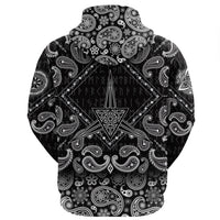 Viking Hoodie Sacred Geometry Secret Symbol Of Geometry with Bandana Paisley Style RLT12 - Wonder Print Shop