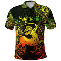 Sagittarius Zodiac Polynesian Polo Shirt Unique Style Reggae LT8 - Wonder Print Shop