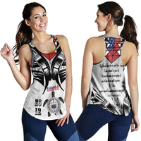 Samoa Black Saturday Women Racerback Tank 28 Dec 1929 Visual Arts - Wonder Print Shop