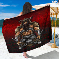 Viking Sarong - Berserker Viking Warrior Valhalla Sarong RLT12 - Wonder Print Shop