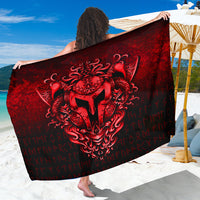 Viking Sarong - The Armor Of Viking - Red Version Sarong RLT12 - Wonder Print Shop