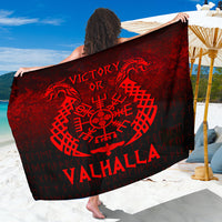 Wonder Print Shop Sarong - Victory or Valhalla - Red Version Sarong RLT12 - Wonder Print Shop