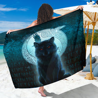 Viking Sarong - Fenrir Viking Wolf - Cyan Version Sarong RLT12 - Wonder Print Shop