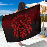 Viking Sarong - Viking God Odin Allfather In Asgard Raven God - Red Version Sarong RLT12 - Wonder Print Shop