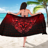 Viking Sarong - The Armor Of Viking - Red Version Sarong RLT12 - Wonder Print Shop