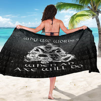 Viking Sarong - Why Use Words? When An Axe Will Do Sarong RLT12 - Wonder Print Shop