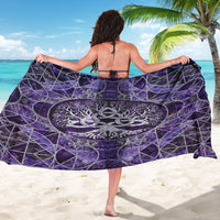 Viking Sarong - Tree Of Life with Triquetra Amethyst and Silver Sarong RLT12 - Wonder Print Shop