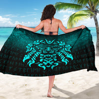Viking Sarong - Viking God Odin Allfather In Asgard Raven God - Cyan Version Sarong RLT12 - Wonder Print Shop