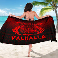 Wonder Print Shop Sarong - Victory or Valhalla - Red Version Sarong RLT12 - Wonder Print Shop