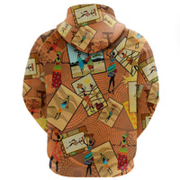 African Hoodie African Women Stam Zip Hoodie - Wonder Print Shop