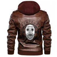 Viking Scandinavian God Odin and Runes Leather Jacket RLT12 - Wonder Print Shop