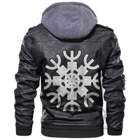 Viking Scandinavian Ancient Warriors Labels Set Of Ship Leather Jacket RLT12 - Wonder Print Shop