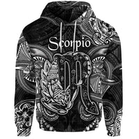 Scorpio Zodiac Polynesian Hoodie Unique Style Black LT8 - Wonder Print Shop