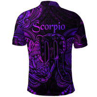 Scorpio Zodiac Polynesian Polo Shirt Unique Style Purple LT8 - Wonder Print Shop