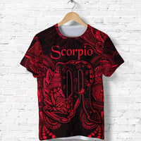 Scorpio Zodiac Polynesian T Shirt Unique Style Red LT8 - Wonder Print Shop