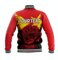 (Custom Personalised) Greek Life Tigray Baseball Jacket Tigray Flag Clenched Hand LT6 - Wonder Print Shop