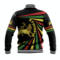 Ethiopia Lion Of Judah Baseball Jacket Creative Style LT8 - Wonder Print Shop