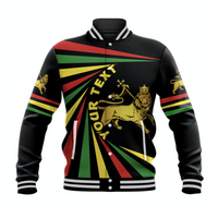 (Custom Personalised) Ethiopia Lion Of Judah Baseball Jacket Creative Style LT8 - Wonder Print Shop