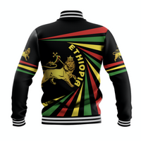 (Custom Personalised) Ethiopia Lion Of Judah Baseball Jacket Creative Style LT8 - Wonder Print Shop