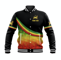 (Custom Personalised) Ethiopia Lion Of Judah Baseball Jacket Simple Vibes LT8 - Wonder Print Shop