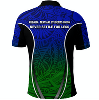 Papua New Guinea Kubalia Tertiary Students Union Polo Shirt Blue LT8 - Wonder Print Shop