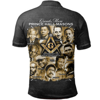 African Polo Shirt Prince Hall Freemasonry Dropi Polo Shirt - Wonder Print Shop
