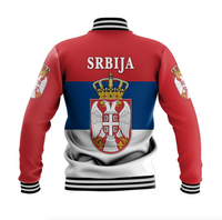 Serbia Baseball Jacket Srbija Flag Style LT8 - Wonder Print Shop