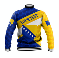 (Custom Personalised) Bosnia and Herzegovina Baseball Jacket Sporty Style LT8 - Wonder Print Shop