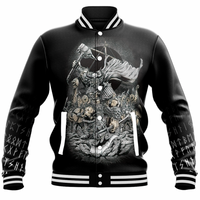 Viking Clothing Viking Warrior Baseball Jacket RLT12 - Wonder Print Shop